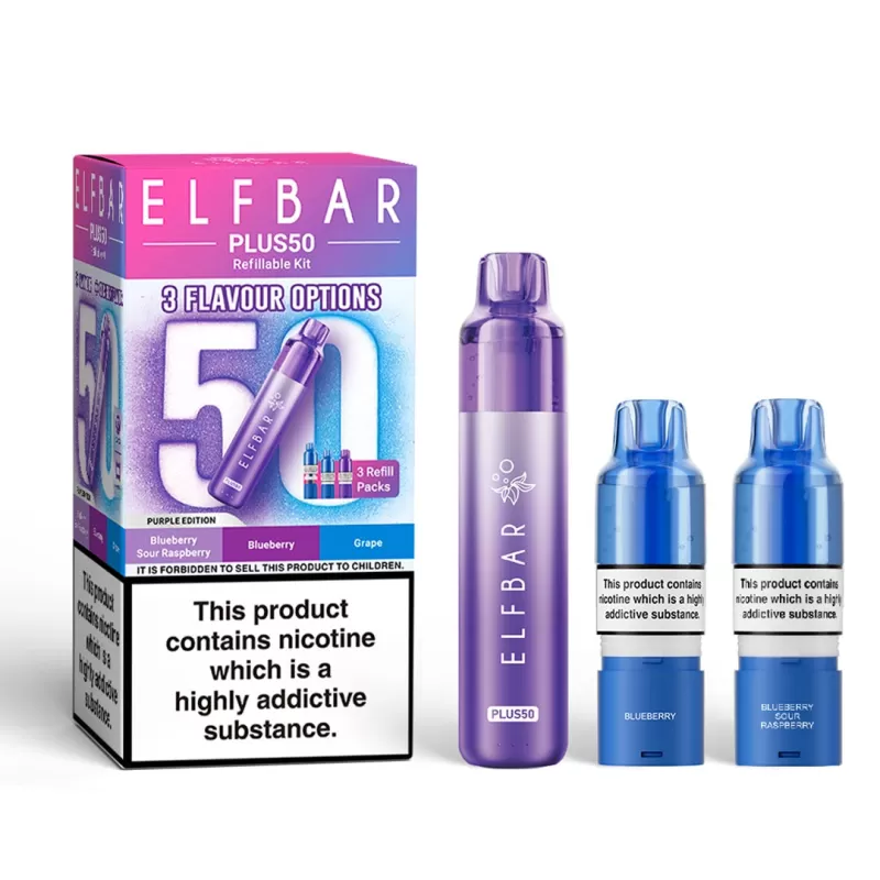 Elf Bar Plus 50 Prefilled Pod Vape Kit - Yellow Edition - Image 3