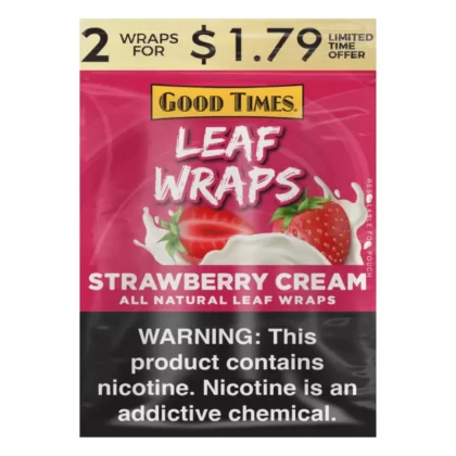 Good Times Leaf Wraps Strawberry Cream