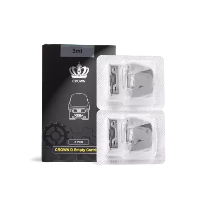 Uwell Crown D Replacement Pods - Empty Cartridge, 3mL, 2-Pack