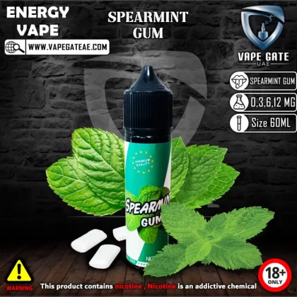 Spearmint Gum - by Energy Vape 60ml E Juice - 60 ml / 12 mg