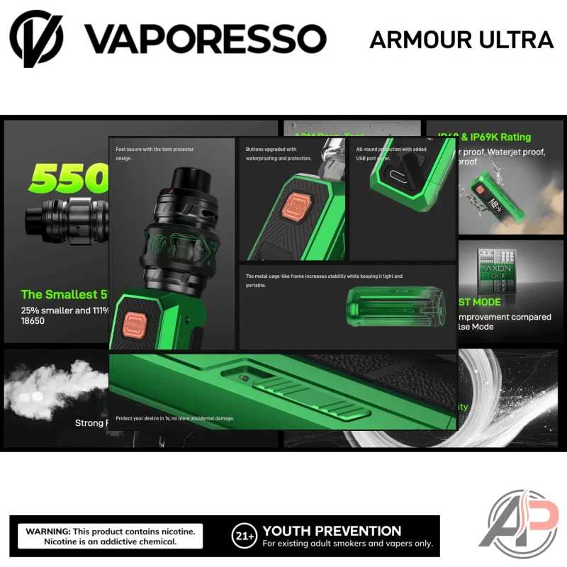 Vaporesso Armour Ultra 100W Starter Kit Device - Image 3