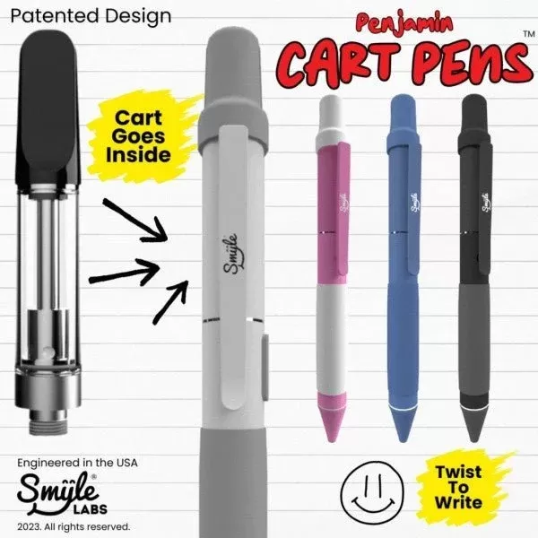Smyle Labes Penjamin 510 Battery - Blue, glow in the dark white (B58A00)