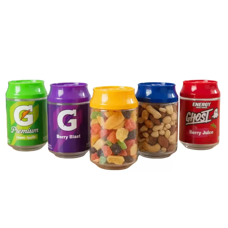 Soda Cans 3.5g Plastic Stash Smell Proof Cali Packaging - Cookie Monster