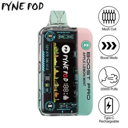 Pyne Pod Boost Pro 20000 Puffs Prefilled Vape Kit – Box of 5
