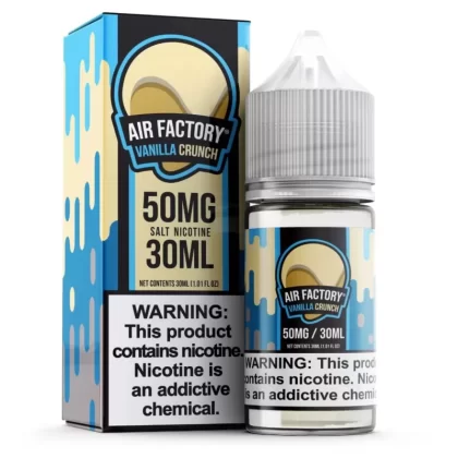 Air Factory Salt Vanilla Crunch eJuice - Vape Product; Vape Product (4B726B)