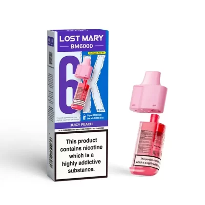 Lost Mary BM6000 Prefilled Pod Juicy Peach - Ejuicewarehouse