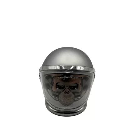 Astronaut Skull Grinder - Orange, Red (318DD6)