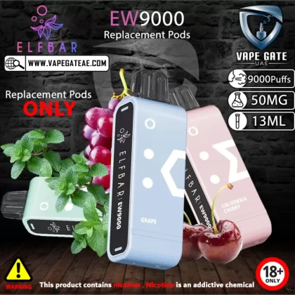 ELF Bar EW9000 Puffs Replacement Pods - Tobacco (Pods) / 50 mg