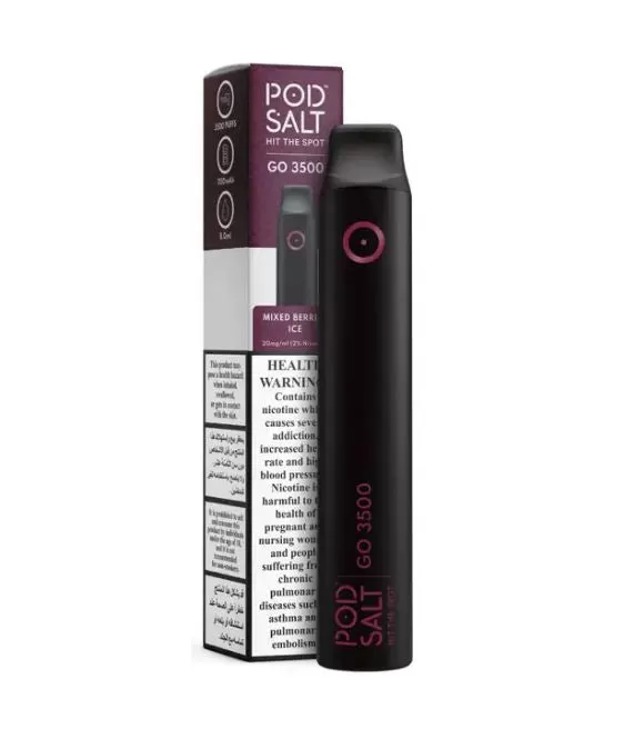 PS GO 3500 DISPOSABLE VAPE (20mg) - Ice Mint / 20 mg - Image 2
