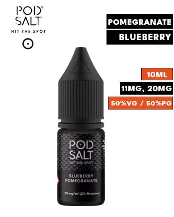 Blueberry Pomegranate Nic Salt E Liquid by Pod Salt Core