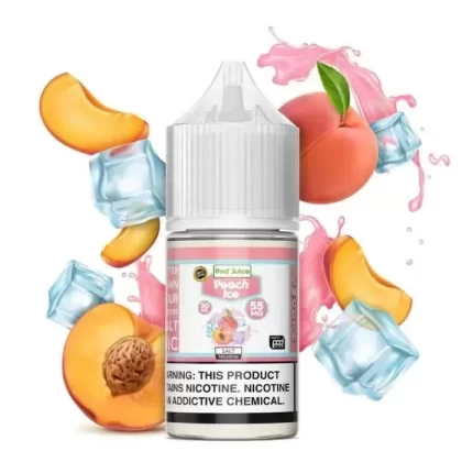 Peach Ice Nicotine Salt by Pod Juice - Size#30ml~Nicotine#35MG>55MG
