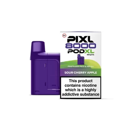 Pixl 8000 Sour Cherry Apple Refill Pods - Nicotine Strength#20mg (496768)