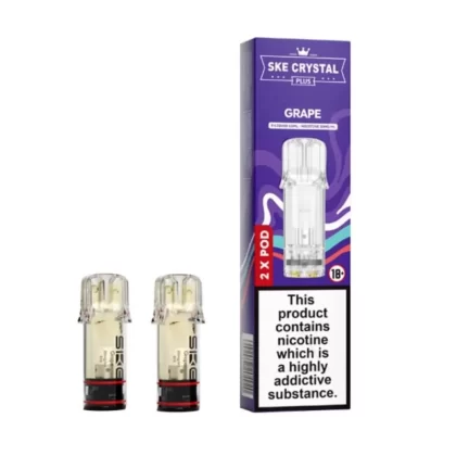 Grape Prefilled Pods by SKE Crystal Plus (2 x 2ml) - 20mg