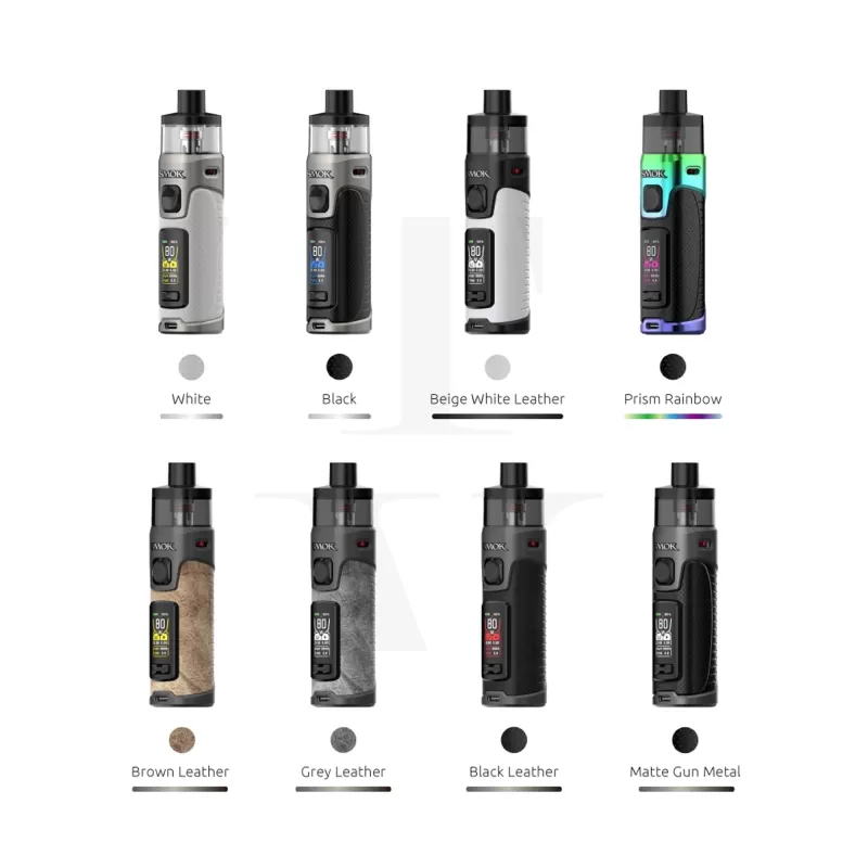 SMOK RPM 5 Pro 80W Pod System - Beige White Leather, Black (C8571C)
