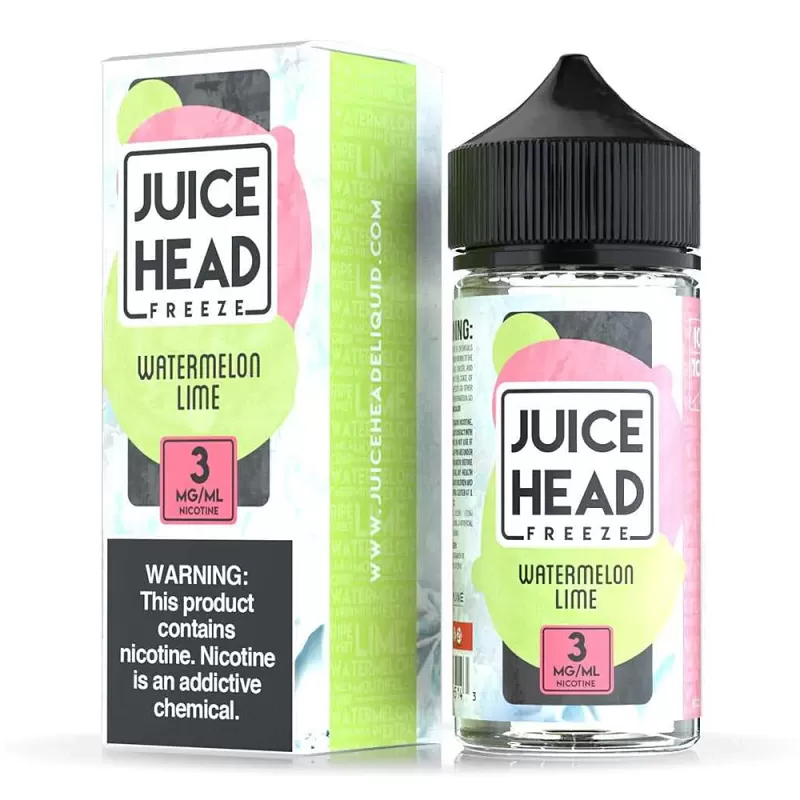 JUICE HEAD FREEZE – WATERMELON LIME 100ML - Vapebazaar Pk