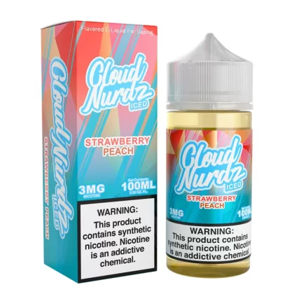 Strawberry Peach Ice | Cloud Nurdz | 100mL - 3MG