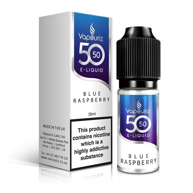 Vapouriz Blue Raspberry E Liquid – 50/50 Series (10ml)