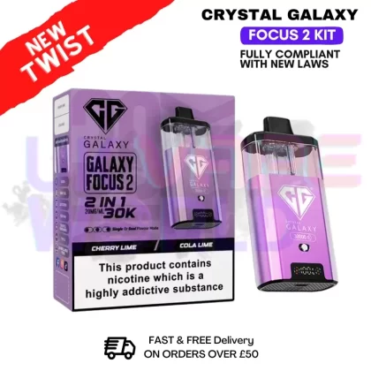 Cherry Lime Crystal Galaxy 30K Focus 2 Puff Kit - Ecigpremium