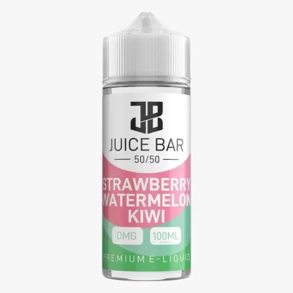 STRAWBERRY WATERMELON KIWI E LIQUID BY JUICE BAR 100ML 50VG