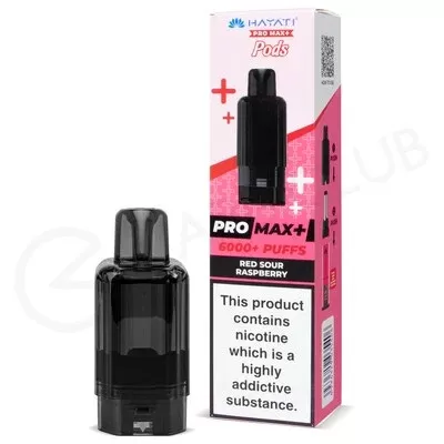 Red Sour Raspberry Hayati Pro Max Plus Refill Pod