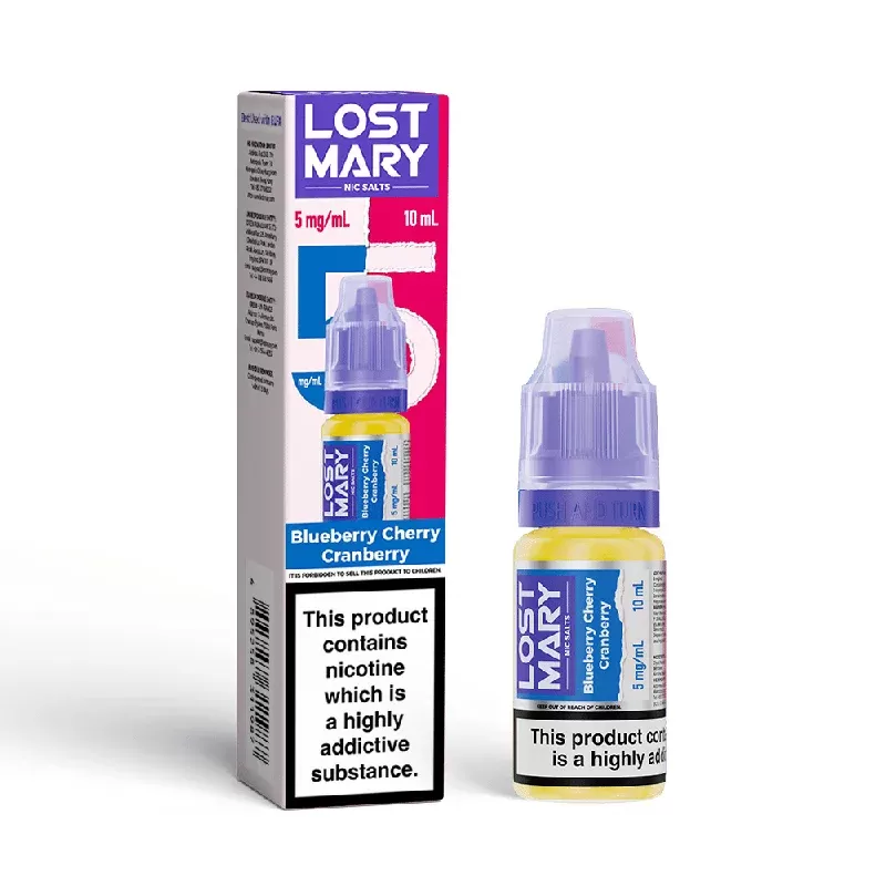 Lost Mary Nic Salt E-Liquid Blueberry Cherry Cranberry 10ml