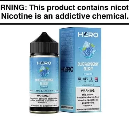 BLUE RASPBERRY SLUSHY FREEZE BY HERO 100ML - Vapejuice