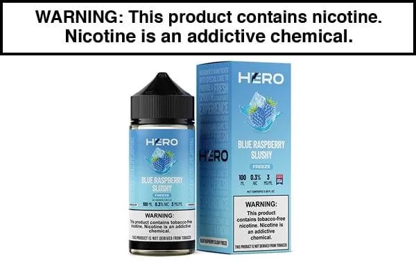 BLUE RASPBERRY SLUSHY FREEZE BY HERO 100ML - Vapejuice