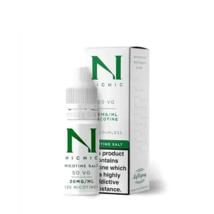 Flavourless Vape Juice Nic Salt Shot by Nic Nic 20mg (50VG/50PG) - Nic Nic / 20mg / Flavourless / 10ml / 50VG/50PG