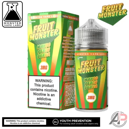 Mango Peach Guava E-Liquid By Fruit Monster Vape Labs 100mL - Vape Product, Vape Product