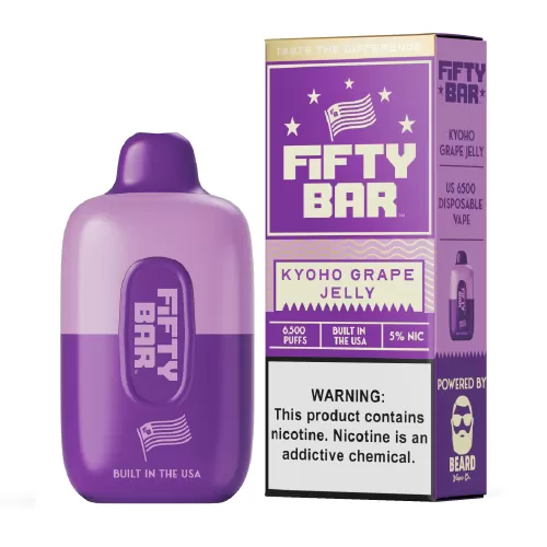 Kyoho Grape Jelly Disposable Vape (6500 Puffs) by Fifty Bar - Image 2