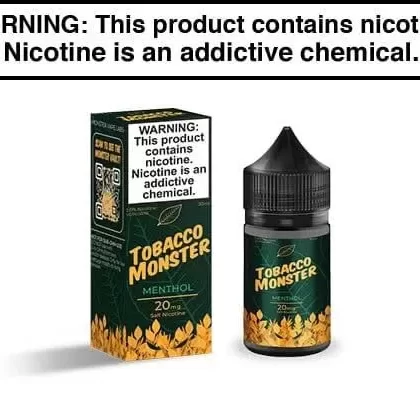 MENTHOL BY TOBACCO MONSTER SALT NIC 30ML - Vapejuice