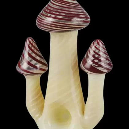 Triple Shroom Hand Pipe