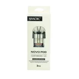 SMOK NOVO POD MESH 1.0 ohm 3/Pk CLEAR