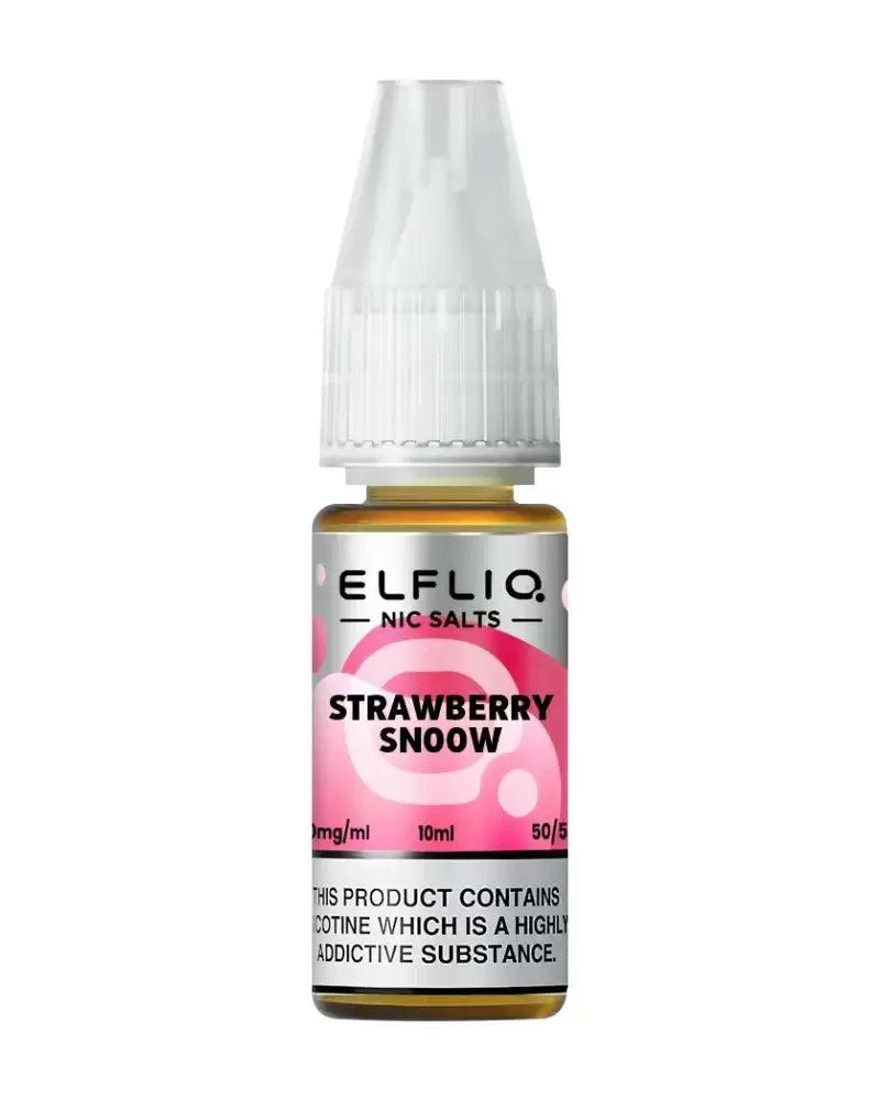 Elf Bar Elfliq Strawberry Snoow Nic Salt Vape Juice - Strength 10mg