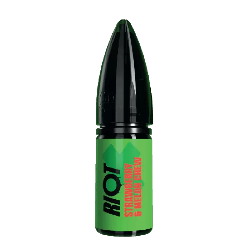 Riot X Nic Salt E-Liquid Strawberry & Melon Chew - Nicotine Strength#20mg>10mg>5mg (FBB933)