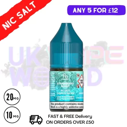 Strawberry Donut – RandM Tornado 7000 Nic Salt 10ML eLiquid