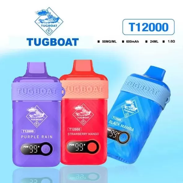 Tugboat T12000 Disposable Vape (12,000 Puffs) - 50 mg / Purple Rain - Image 2