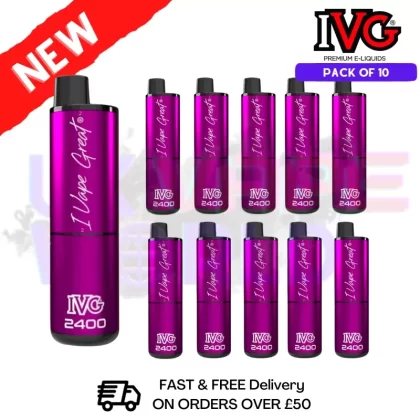 Box Of 10 – Watermelon ICE IVG 2400 Prefilled Pen Kit