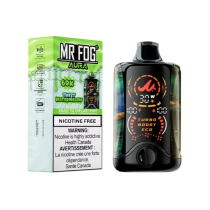 Mr Fog Aura 60K Disposable Vape Nicotine Free – Twist Watermelon