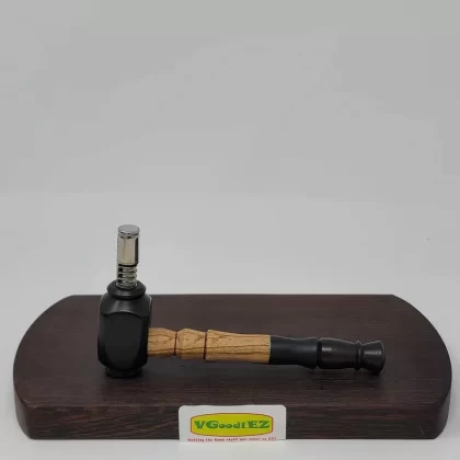8mm OD Custom Dynavap Stem/Pipe in Zebrano/Ebony By Aezhen Wood - Vape Store