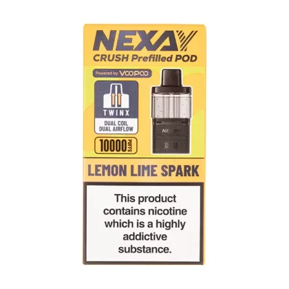 Lemon Lime Spark Crush 10K Prefilled Pod + Refill by Nexay