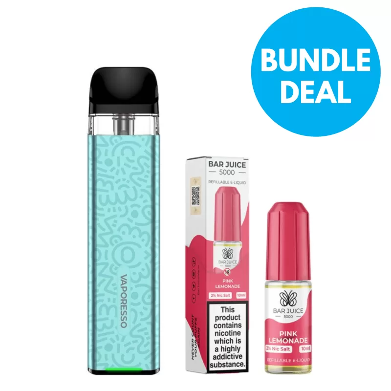 20mg SKE Crystal Bar Disposable Vape Alternative Bundle - Vaporesso / Bar Juice / Pod Kit / 20mg / 10ml / 45VG/55PG
