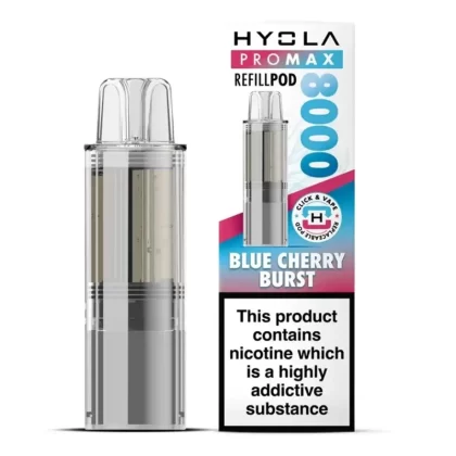 Hyola Pro Max 8000 Prefilled Pod Blue Cherry Burst - Ejuicewarehouse