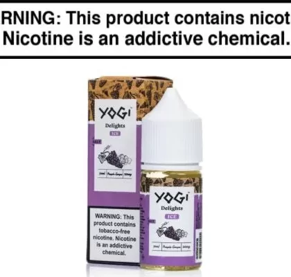 PURPLE GRAPE ICE BY YOGI DELIGHTS SALT 30ML - Vapejuice