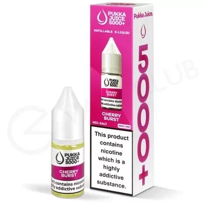 Cherry Burst Nic Salt E-Liquid by Pukka Juice 5000+ - Ecigpremium