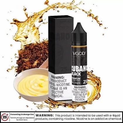 VGOD SALTNIC CUBANO BLACK - Nicotine#5.00%>2.50%>2.00%
