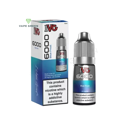 Blue Frost Nic Salt E-Liquid by IVG 6000