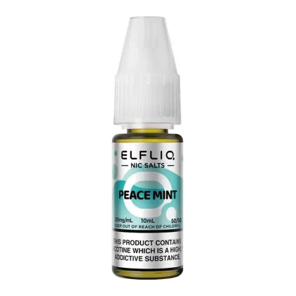 Peace Mint By Elfliq 10ml Salts - Nicotine Strength#20mg (Salt)>5mg (Salt)>10mg (Salt)
