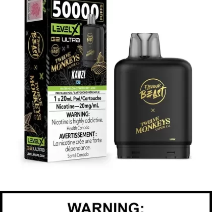 Kanzi Iced Flavour Beast x Twelve Monkeys Level X Ultra Pods