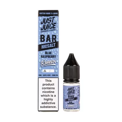 Blue Raspberry Bar Reborn Nic Salt E-Liquid by Just Juice - 5mg